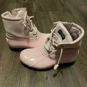 Youth girls Sperry duck boot, size 12